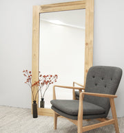 Natural Timber Bleech Mirror | In situ | Print Decor Melbourne