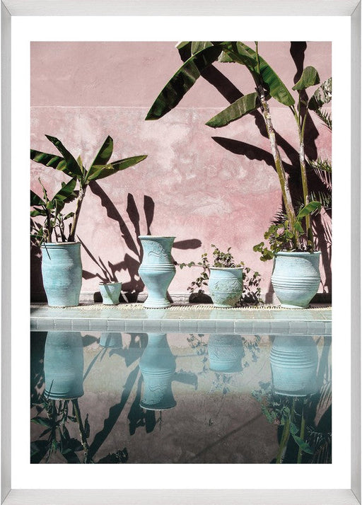 Sangria framed in white angled frame, please call for this option.