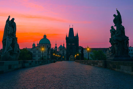 Silent Sunrise Over Prague by Nick Psomiadis