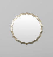 Silver Scalloped Framed Mirror | Print Decor