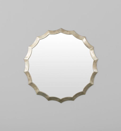 Silver Scalloped Framed Mirror | Print Decor