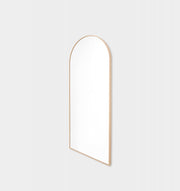 Oak Wood Arch Mirror | Without Stand