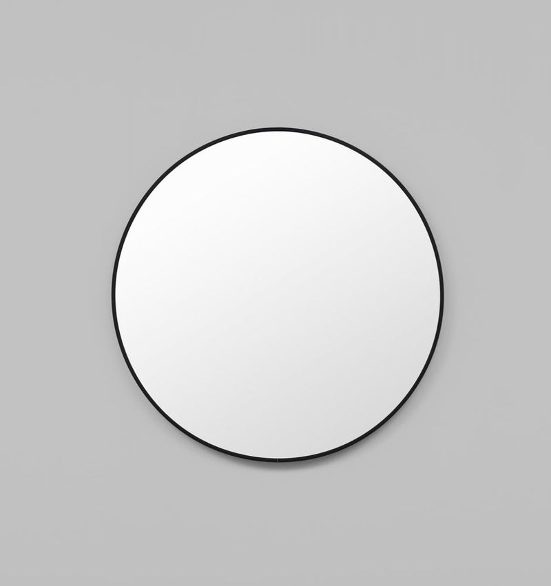 Clearance Stock Simplicity Round Metal Mirror | Black 60cm