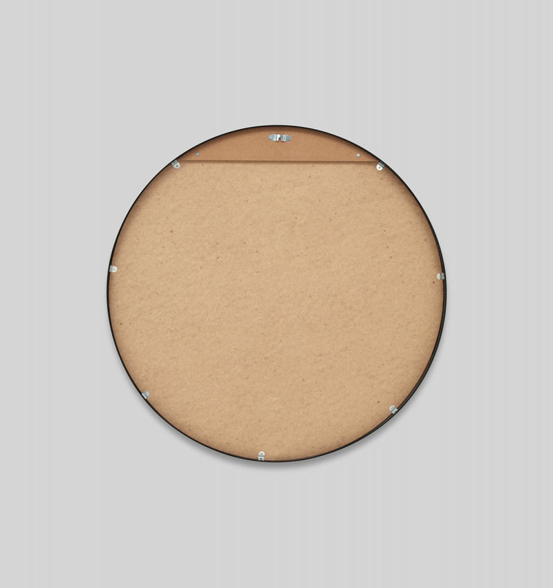 Clearance Stock Simplicity Round Metal Mirror | Black 60cm