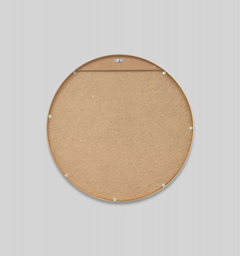 Simplicity Round Metal Mirror | Brass