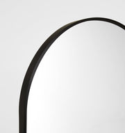 Metal Arched Freestanding Mirror | Black