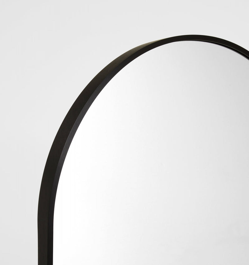 Metal Arched Freestanding Mirror | Black
