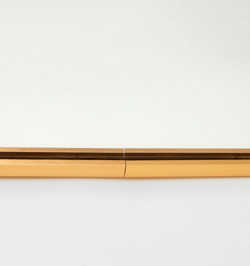 Metal Arched Freestanding Mirror | Gold