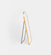 Metal Arched Freestanding Mirror | Gold