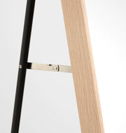 Oak Wood Arch Mirror | With Stand