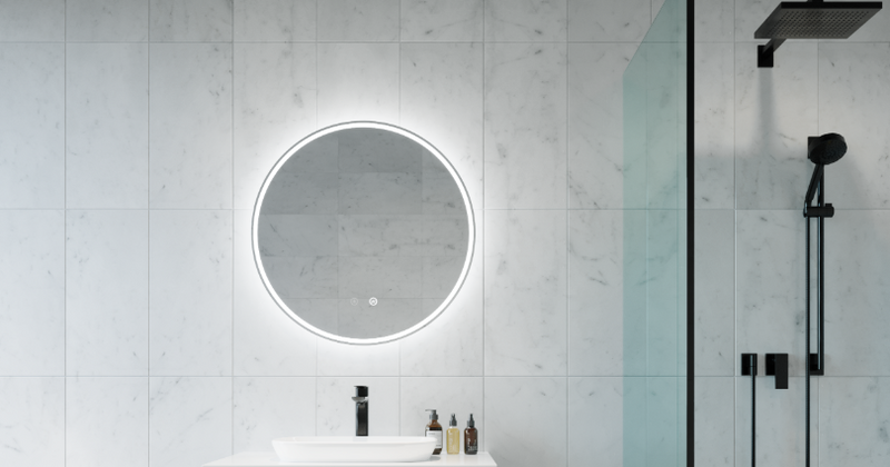 Round Backlit Mirror 60 cm, In Situ