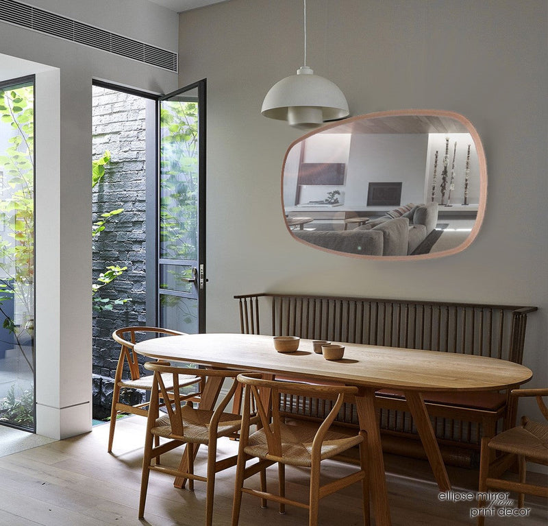 Ellipse Mirror | Sideways |Print Decor 