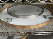 Round Metal Mirror | Hanging on back