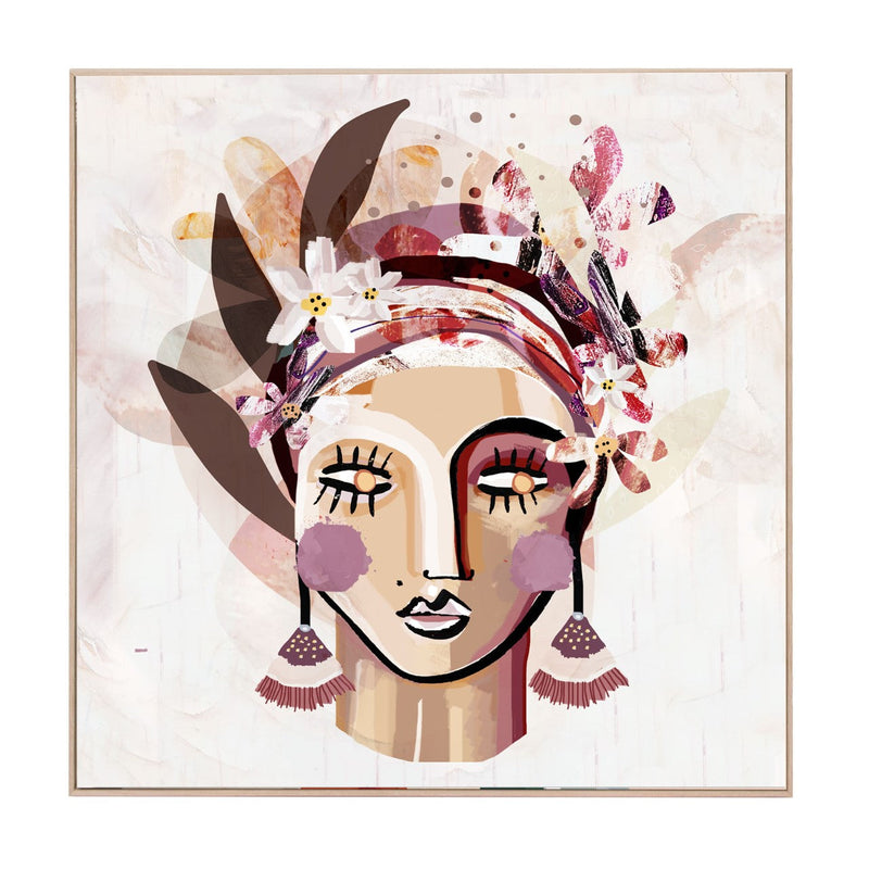 Kelburn Ruby | Oak Frame | Print Decor