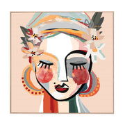 Terra Darling Framed Canvas | Oak Frame | Print Decor