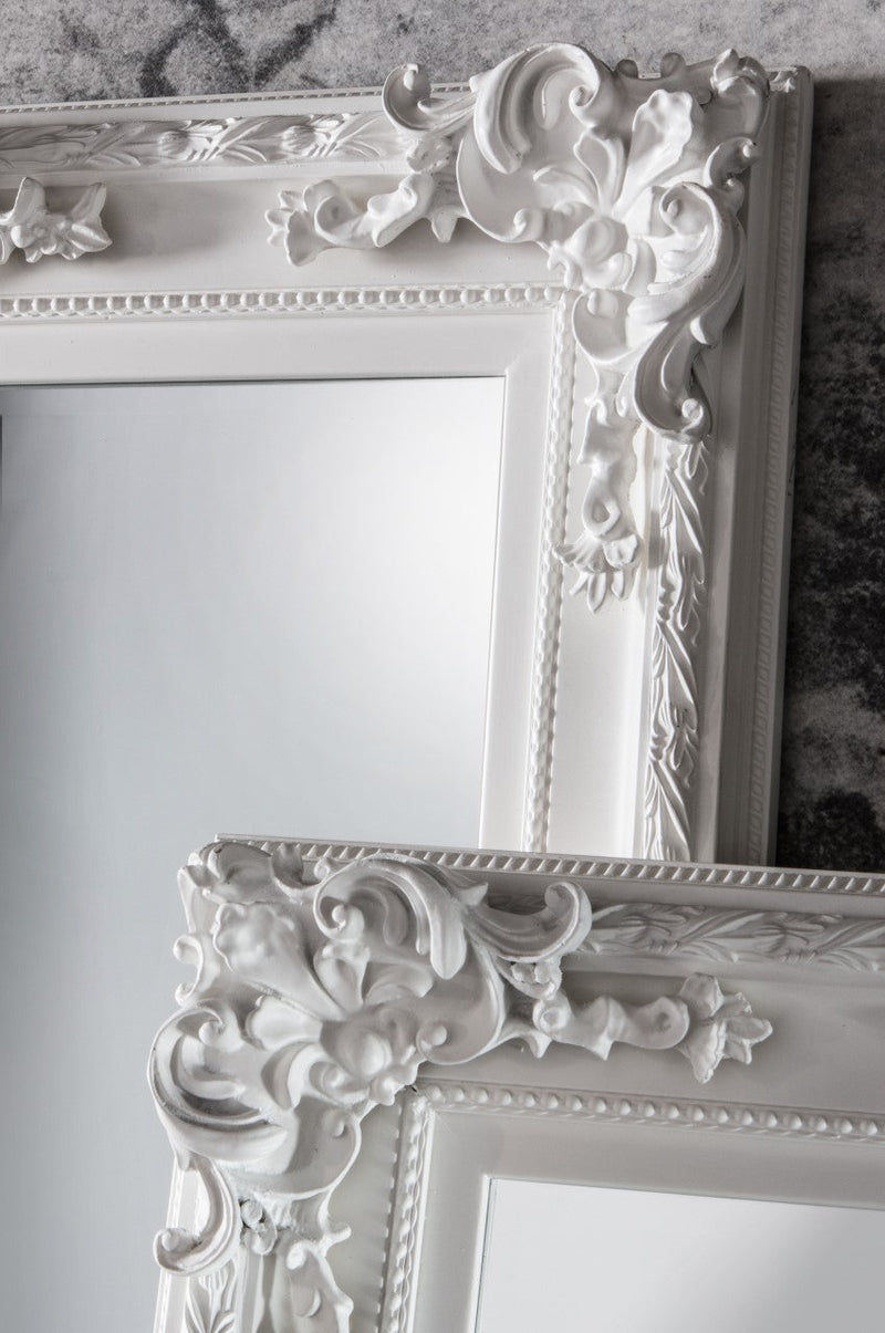 Rialto Ornate Mirror - Ornate White