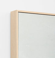 Tranquil Coastline Grey Framed Canvas 