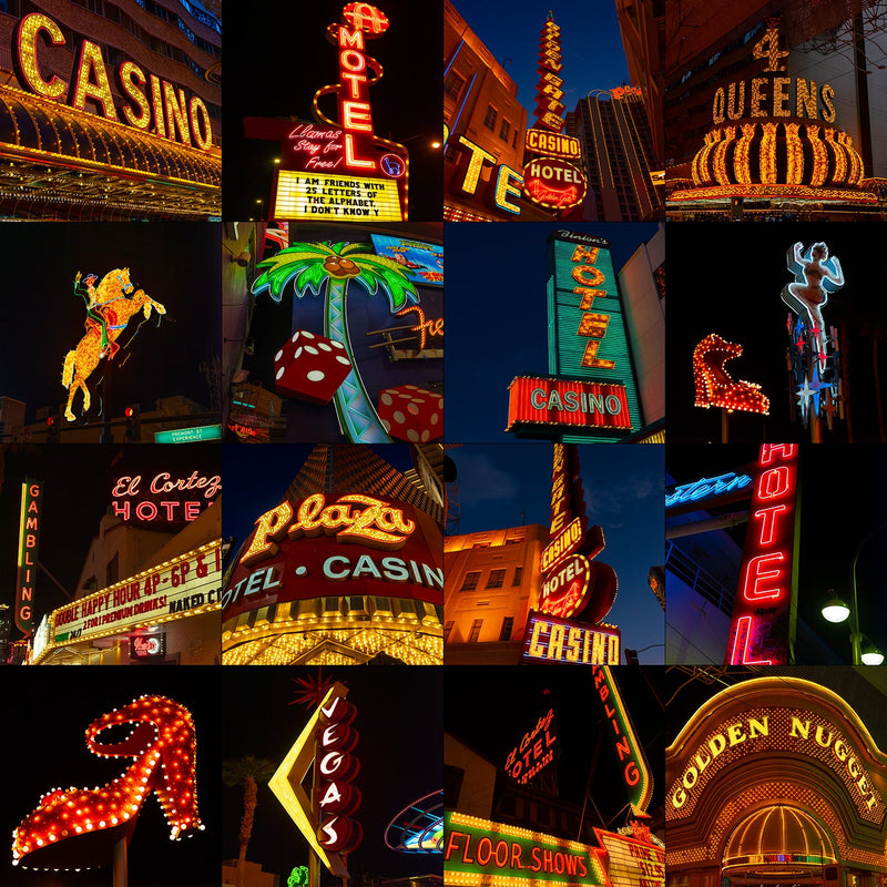 Vegas Nights |  Square Format | by Nick Psomiadis