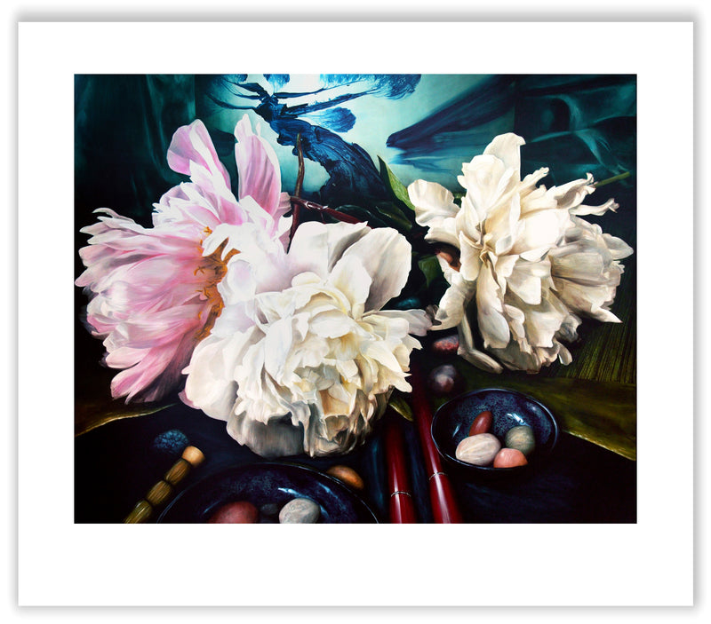 Peonies Rest at the Old Pine by Dean Home