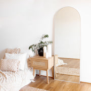 Arch Metal Framed Mirror | White