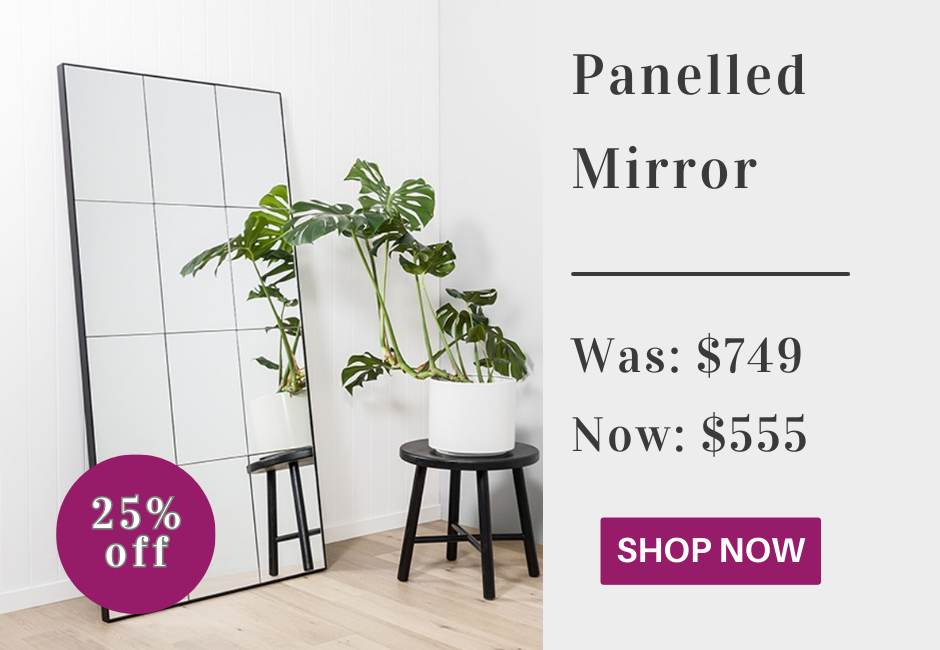 Panelled Mirror 25% Off