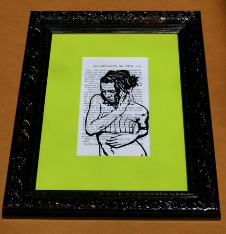 Modern Picture Framing-Black Ornate Frame-Bright Mat